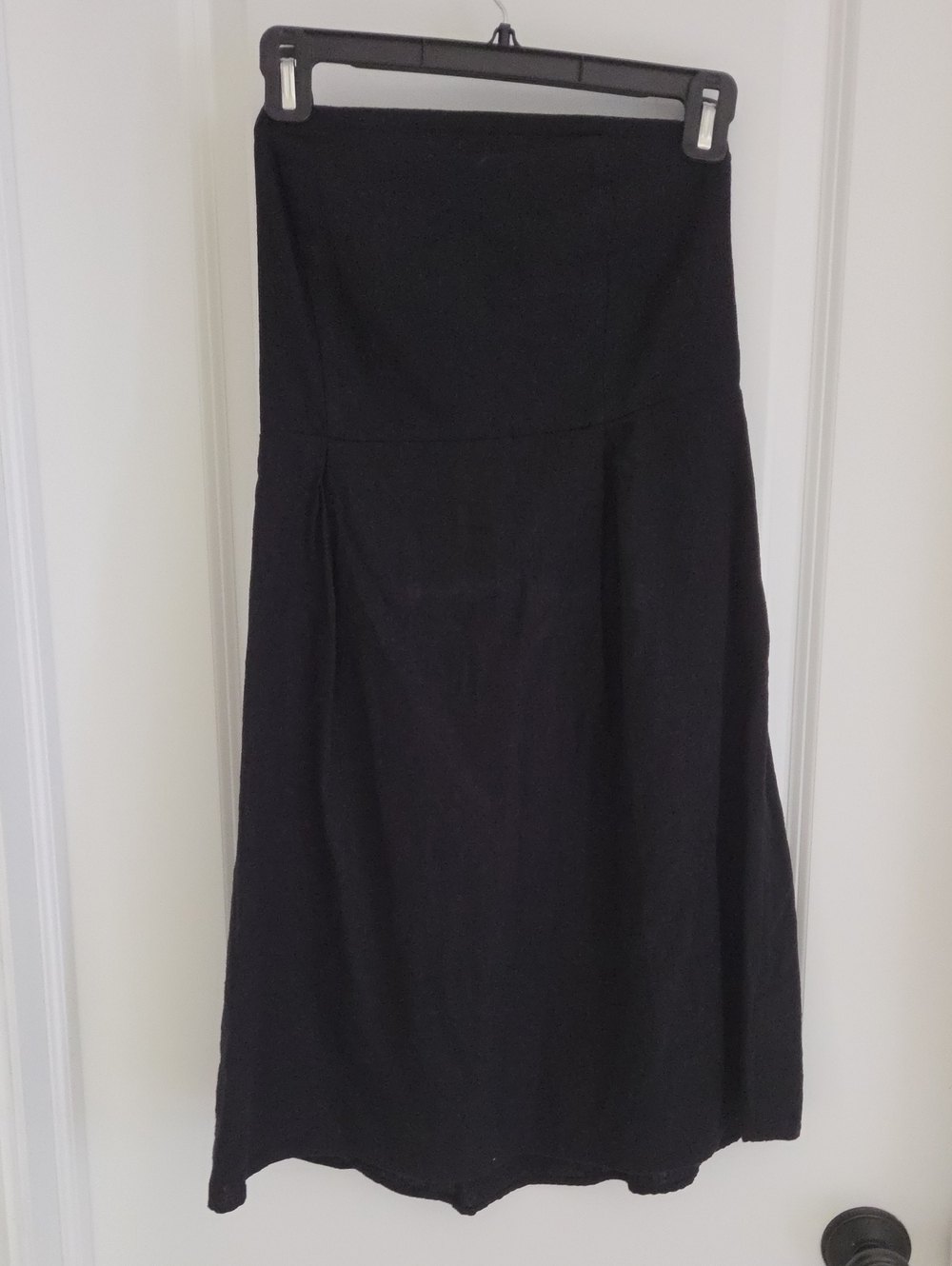 Old Navy Black Strapless Midi Dress